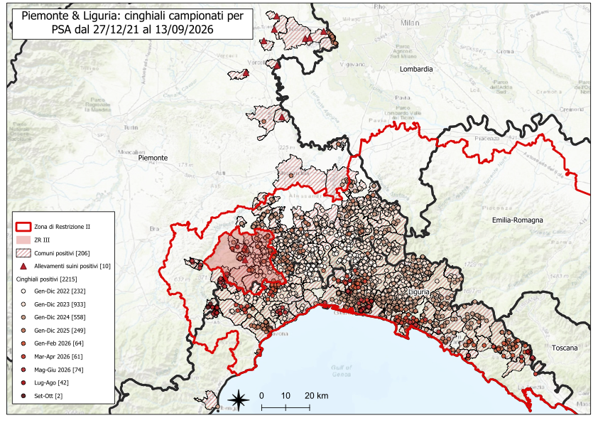 La mappa dei contagi La mappa dei contagi