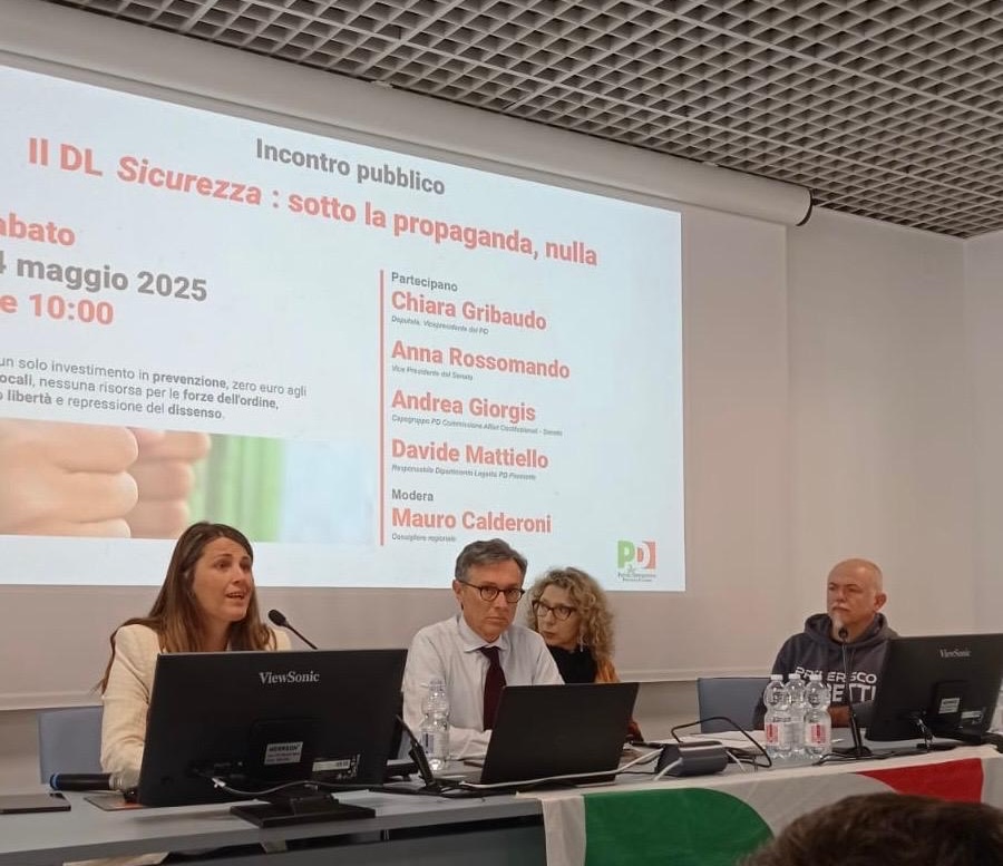 “DL Sicurezza: sotto la propaganda, nulla”: a Cuneo un incontro pubblico del PD provinciale “DL Sicurezza: sotto la propaganda, nulla”: a Cuneo un incontro pubblico del PD provinciale