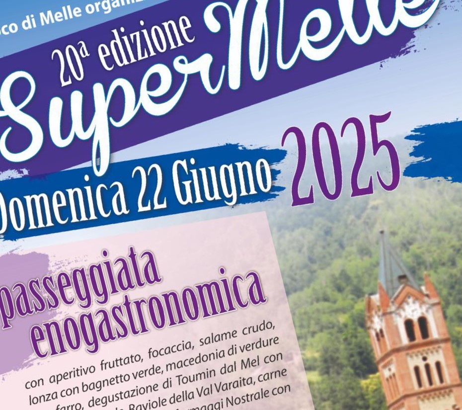 Supermelle 2025 domenica 22 giugno: una Passeggiata Enogastronomica imperdibile Supermelle 2025 domenica 22 giugno: una Passeggiata Enogastronomica imperdibile