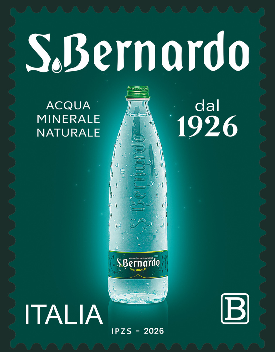 Nuovi francobolli dedicati al made in Italy: uno celebra la bottiglia Acqua San Bernardo progettata da Giugiaro Nuovi francobolli dedicati al made in Italy: uno celebra la bottiglia Acqua San Bernardo progettata da Giugiaro