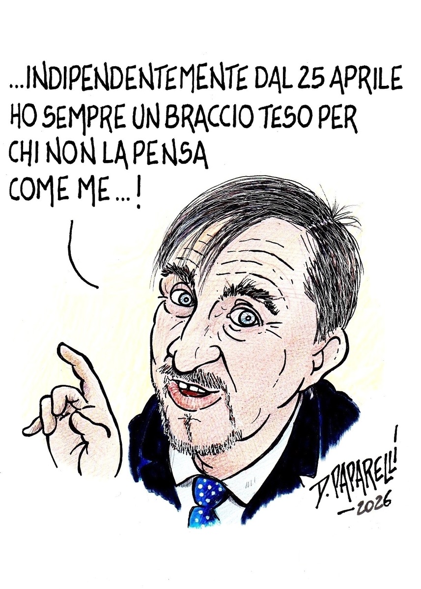 La vignetta di Paparelli per il 25 Aprile