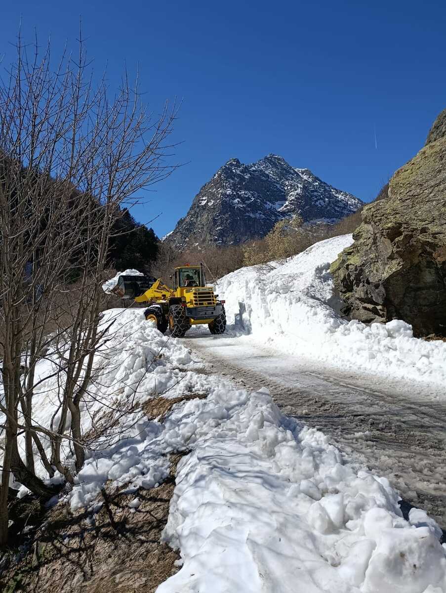 In corso gli interventi per la riapertura della strada provinciale 239 verso le Terme di Valdieri