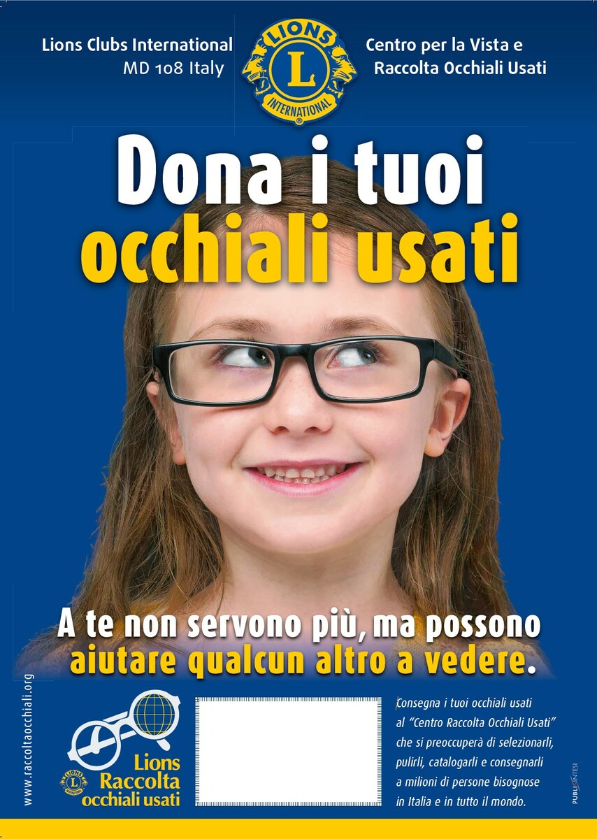 Il Lions Club Saluzzo-Savigliano in campo per la “Settimana del Service della Vista”: al via la raccolta di occhiali usati Il Lions Club Saluzzo-Savigliano in campo per la “Settimana del Service della Vista”: al via la raccolta di occhiali usati