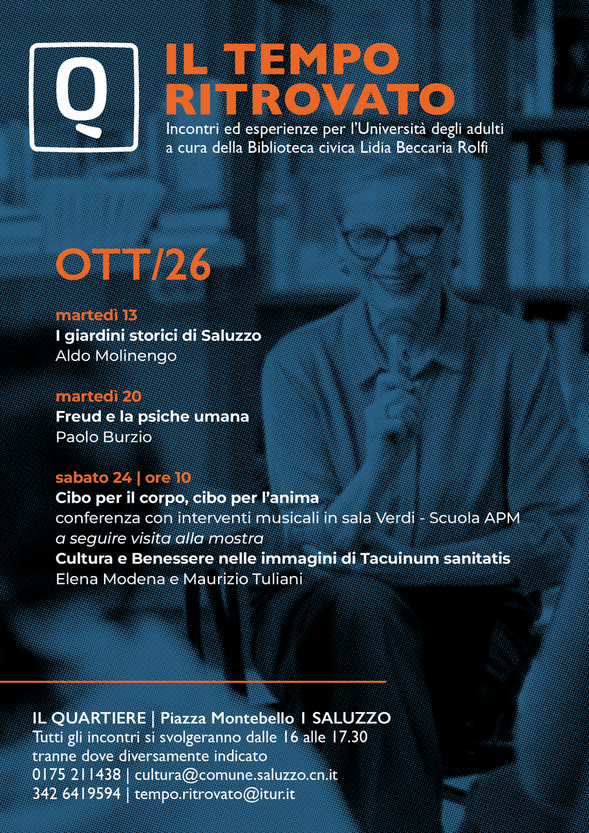 “Cibo per il corpo, cibo per l’anima”: a Saluzzo un viaggio tra nutrizione, musica e benessere nel Medioevo “Cibo per il corpo, cibo per l’anima”: a Saluzzo un viaggio tra nutrizione, musica e benessere nel Medioevo