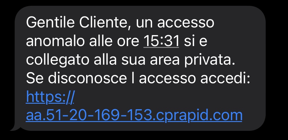 La truffa degli SMS Gruppo IPS è tornata a circolare La truffa degli SMS Gruppo IPS è tornata a circolare