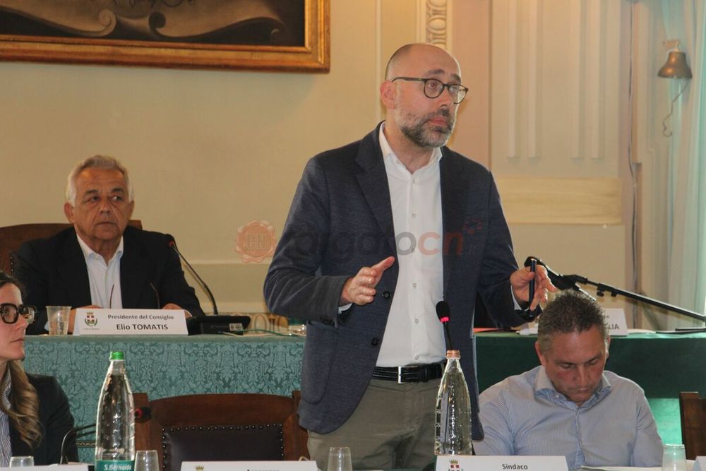 L'intervento del sindaco Luca Robaldo