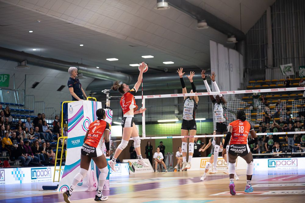 Masa Pucelj, premiata MVP del match, in azione contro le Tigri