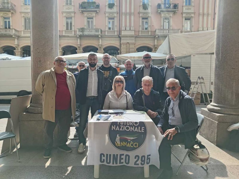 A Cuneo il punto informativo di Futuro Nazionale