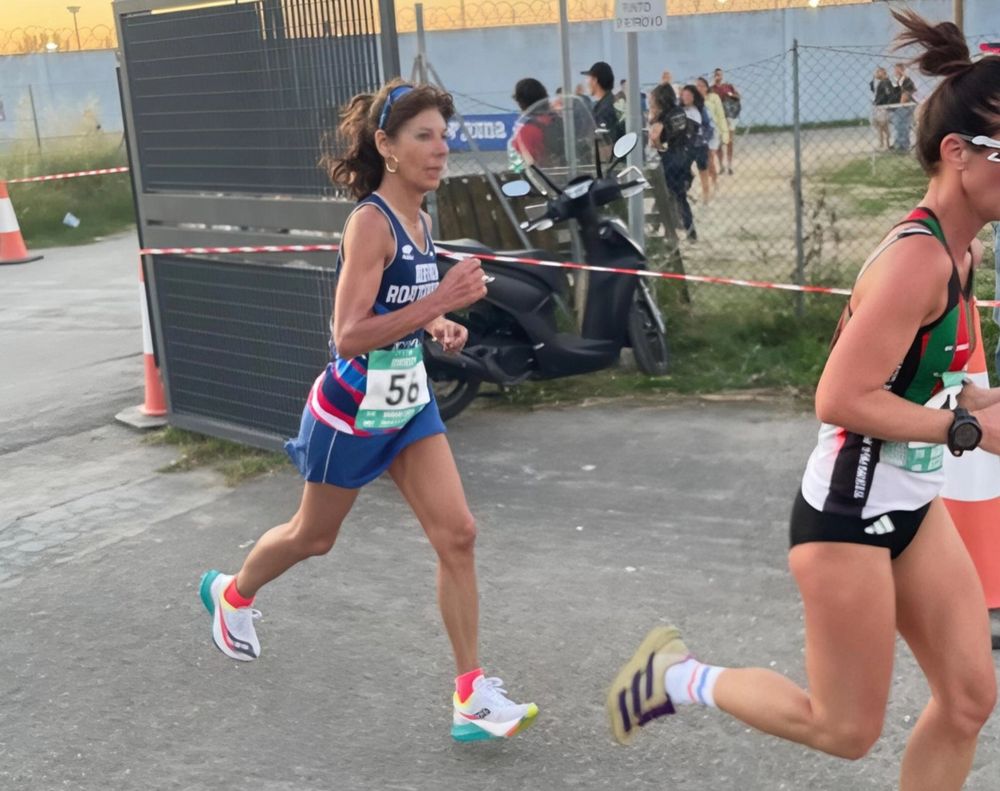 ATLETICA / Cristina Frontespezi dell'Atletica Roata Chiusani è la nuova campionessa italiana master SF70 nei 5km strada