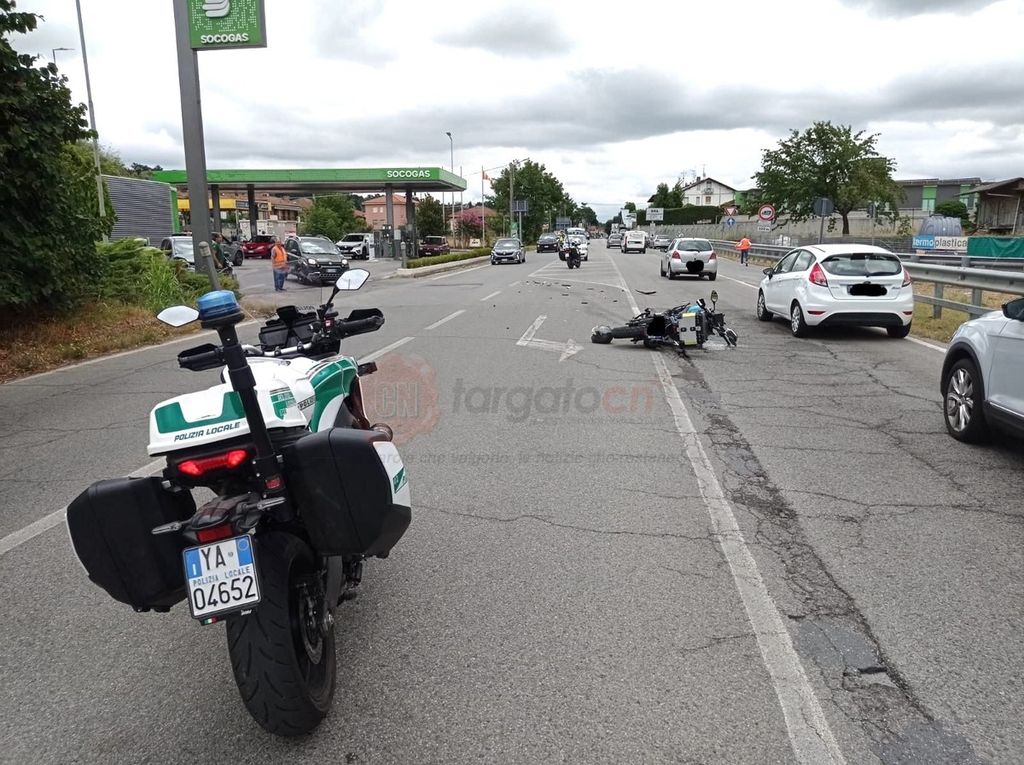 Bra, motociclista in ospedale dopo lo scontro con un’auto in via Don ...