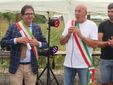Alcuni momenti della cerimonia tenuta ieri per salutare l'ultimazione del primo lotto dell'opera