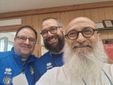 Da destra, Fulvio D'Alessandro, delegato CONI per il Piemonte e tecnico Federale UITS-ISSF; Pietro Boffa, tecnico federale UITS-ISSF; Demis Spincich, commissario straordinario UITS PiemonteFASE REGIONALE TROFEO CONI 2025 - TSN MONDOVÌ