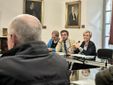 Nelle foto alcuni momenti della seduta della I Commissione albese tenuta mercoledì
