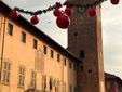 Gli addobbi natalizi nella città di Cherasco.