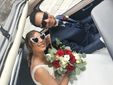 Mattia Vignolo con la sposa Emile Richiardone il giorno del loro matrimonio