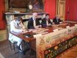Qualche momento della presentazione della 25ª rassegna di "Coloratissimo autunno" a Fossano