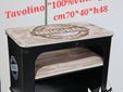 Panca/Tavolino "100% Vintage" (Tondo, due ripiani): cm 45D×45h a soli €30.00.