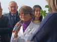 Momenti dell'inaugurazione del Terrazzo in fiore nella Pediatria Oncologica di Savigliano