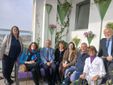 Momenti dell'inaugurazione del Terrazzo in fiore nella Pediatria Oncologica di Savigliano