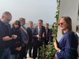 Momenti dell'inaugurazione del Terrazzo in fiore nella Pediatria Oncologica di Savigliano