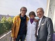 Momenti dell'inaugurazione del Terrazzo in fiore nella Pediatria Oncologica di Savigliano