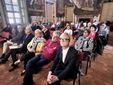 Il pubblico presente nel Salone d’Onore di Palazzo Taffini a Savigliano