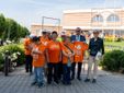 Alba: volontari in partenza dal Palazzo Mostre e Congressi Alba: volontari in partenza dal Palazzo Mostre e Congressi