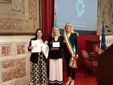 La premiazione a Montecitorio con il sindaco Ivana Casale e le insegnanti Francesca Tunno e Sabina Di Molfetta