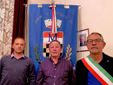 La Giunta comunale: da sinistra Nasi, Bruno e Valderico Berardo