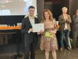 Matteo Tavini premiato da Nina Monaco