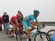 Maggio 2016: Vincenzo Nibali al passaggio del Giro d'Italia sul Colle dell'Agnello