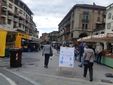 Saluzzo, mercato di mercoledì 20 maggio 2020, piazza Cavour