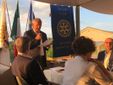 Il presidente Rotary Saluzzo  alla conviviale con il club di Digne