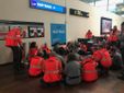 Il briefing in aeroporto