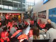 Il briefing in aeroporto
