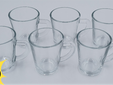 Set 6 tazzine in vetro 70cl: Perfette per il caffè, lavabili in lavastoviglie e resistenti in microonde