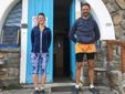 Valentina Benetti collaboratrice e Oscar Bagnis gestore rifugio Migliorero
