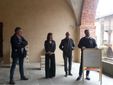 La presentazione del progetto con Michele Fino, Francesca Chiara, Massimiliano Flora e il sindaco Mauro Calderoni