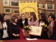 Premio Amelia Earhart 2016, il club di Saluzzo e le premiate Coletta e Silvia Pomero e l'autrice del quadro Pia Cappelli Ghigo