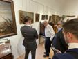 Vittorio Sgarbi alla mostra dell'Antiquariato in Castiglia