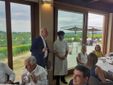 La Delegazione Cuneo Saluzzo dell'Accademia italiana della cucina ha dato avvio alle attività sociali nel ristorante Borgo Sant'Anna a Monforte d'Alba. Ferruccio Franza con lo chef Pasquale Laera