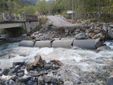 Il guado distrutto al ponte della Rovina Il guado distrutto al ponte della Rovina