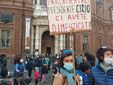 La delegazione di Scuole aperte Cuneo alla manifestazione di Torino