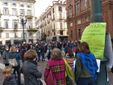 La delegazione di Scuole aperte Cuneo alla manifestazione di Torino