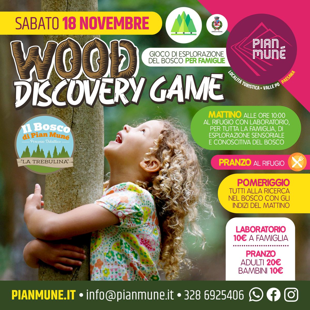 Pian Munè: Wood discovery game, un’avventura per tutta la famiglia Pian Munè: Wood discovery game, un’avventura per tutta la famiglia