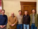 Nella foto il nuovo direttivo dell'associazione Octavia: Gabriele Giletta, Gianni Gatti, il presidente Matteo Morena, Fabrizio Milla e Daniele Arnolfo