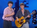 Un'immagine dei due musicisti estrapolata dalla puntata XFactor di Sky