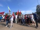 Una protesta sindacale alla Dana di Cervere Una protesta sindacale alla Dana di Cervere
