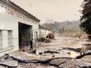 L'ex cotonificio di Clavesana dopo l'alluvione del 1994 L'ex cotonificio di Clavesana dopo l'alluvione del 1994