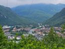 Una panoramica di Garessio con al centro il nuovo ponte Odasso Una panoramica di Garessio con al centro il nuovo ponte Odasso